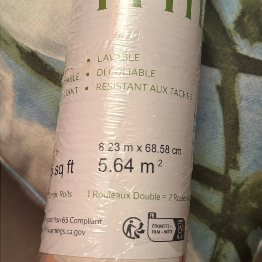 Thibaut Wanderlust Tivoli Wallpaper & Matching Designer Pillow Covers